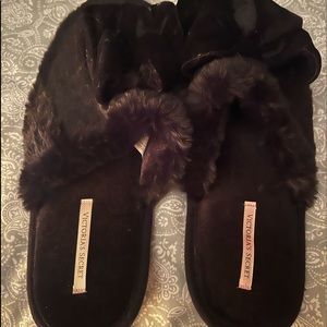 Brand new furry Victoria Secret Slippers Size L